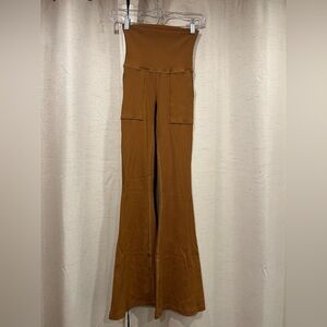 Aerie High-Waisted Brown Flare Pants